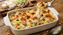 余った切り餅がごちそうに：白菜ときのこの餅グラタン（香ばしく焼くコツ）