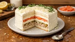 切るだけで歓声が上がる：トルタ・トラメッツィーノ（サンドイッチケーキ）の作り方